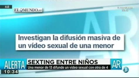 El video sexual de una menor de 13 años publicado .